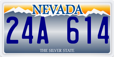 NV license plate 24A614