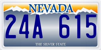 NV license plate 24A615