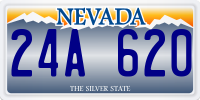 NV license plate 24A620