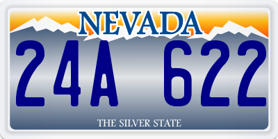 NV license plate 24A622