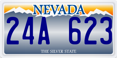 NV license plate 24A623