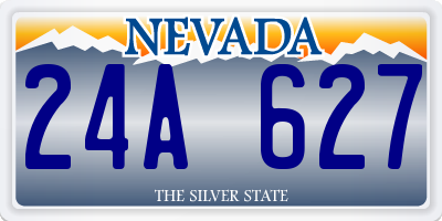 NV license plate 24A627