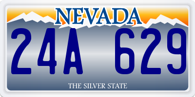 NV license plate 24A629