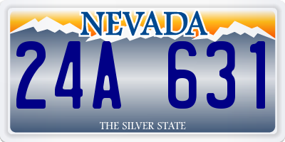 NV license plate 24A631