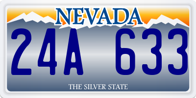 NV license plate 24A633