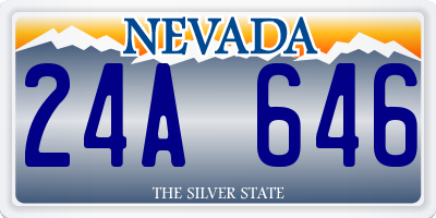 NV license plate 24A646