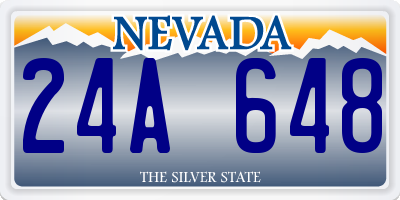 NV license plate 24A648