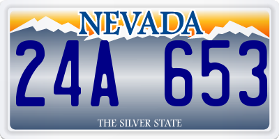 NV license plate 24A653