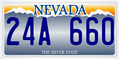 NV license plate 24A660