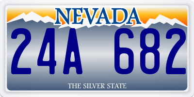 NV license plate 24A682