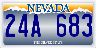 NV license plate 24A683