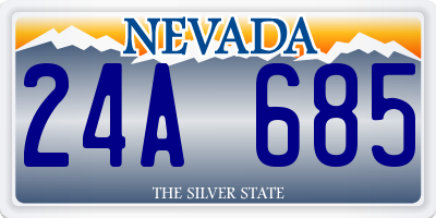 NV license plate 24A685