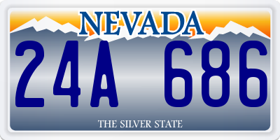 NV license plate 24A686