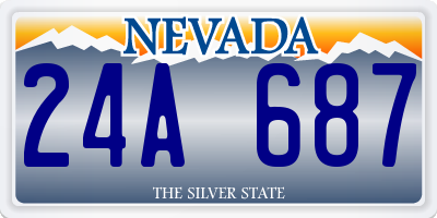 NV license plate 24A687
