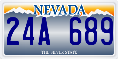 NV license plate 24A689