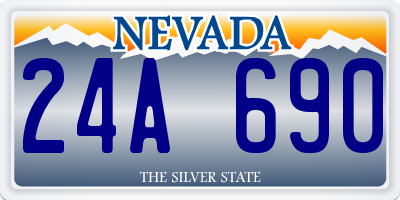 NV license plate 24A690