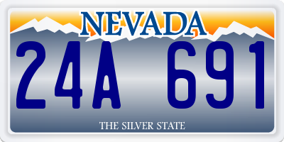 NV license plate 24A691