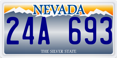 NV license plate 24A693