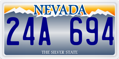 NV license plate 24A694