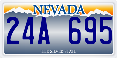 NV license plate 24A695