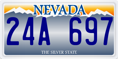 NV license plate 24A697