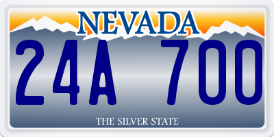 NV license plate 24A700