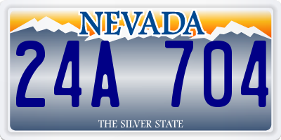 NV license plate 24A704