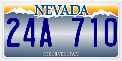 NV license plate 24A710