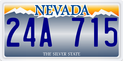 NV license plate 24A715