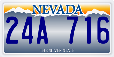 NV license plate 24A716