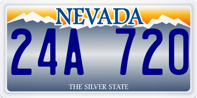 NV license plate 24A720