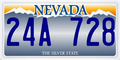 NV license plate 24A728