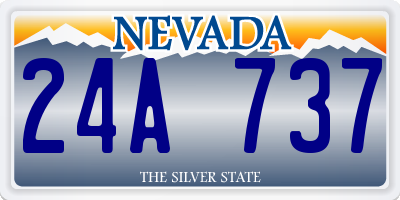 NV license plate 24A737