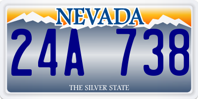 NV license plate 24A738