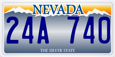 NV license plate 24A740