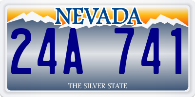 NV license plate 24A741