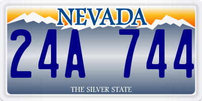 NV license plate 24A744