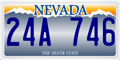 NV license plate 24A746