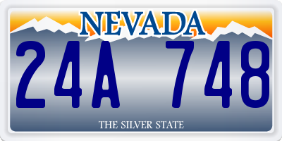 NV license plate 24A748