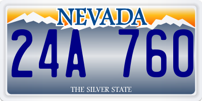 NV license plate 24A760