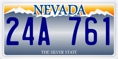 NV license plate 24A761