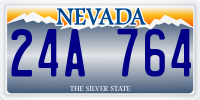 NV license plate 24A764