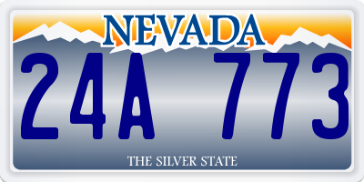 NV license plate 24A773