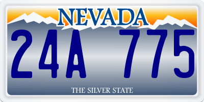 NV license plate 24A775