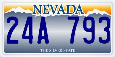 NV license plate 24A793