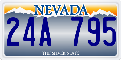 NV license plate 24A795