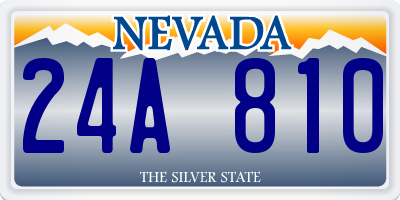 NV license plate 24A810