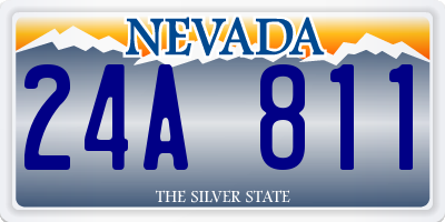 NV license plate 24A811