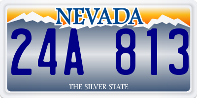 NV license plate 24A813