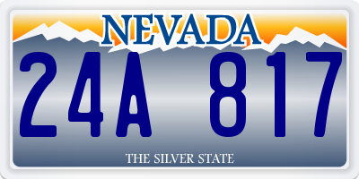 NV license plate 24A817